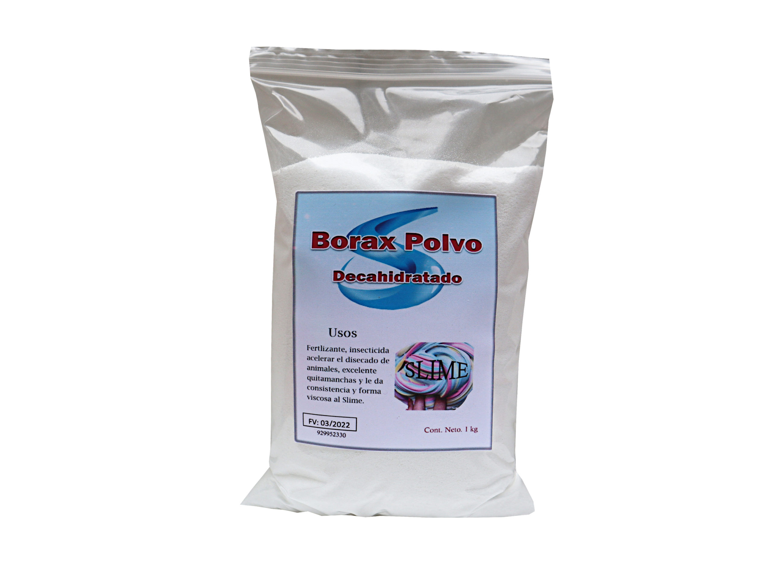 Borax – Importado – Slime | Bolsa 1 Kg – Ecotienda Elixir