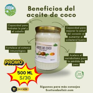 Aceite de coco extra virgen 500 ml